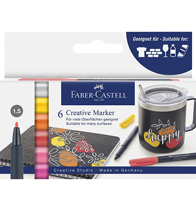 FC-160705 - Faber Castell - Marker FC Creatief Summer Breeze set 6 st. - 