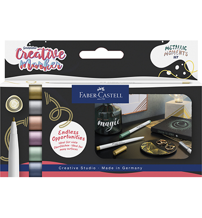 FC-161107 - Faber Castell - Marker creatief FC GF 1.5 - Metallic Moments - Albrecht Durer & marqueurs creatifs FC-161107 - Faber Castell - Marker creatief FC GF 1.5 - Metallic Moments - Albrecht Durer & marqueurs creatifs