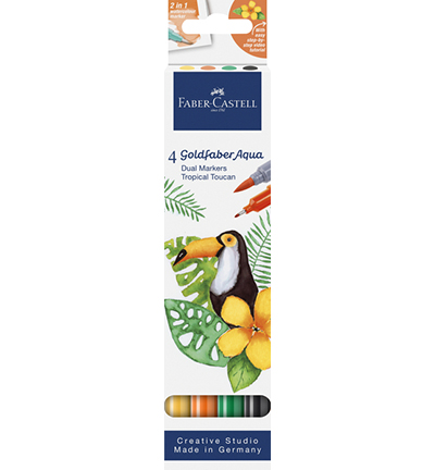 FC-164508 - Faber Castell - Duo aquarelmarker FC Goldfaber kartonetui - Tropical - Goldfaber sketch & dual markers FC-164508 - Faber Castell - Duo aquarelmarker FC Goldfaber kartonetui - Tropical - Goldfaber sketch & dual markers