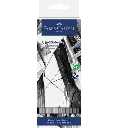 FC-164522 - Faber Castell - Goldfaber Aqua Double Pointe, Shades of Grey - Goldfaber sketch & dual markers