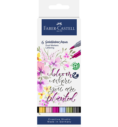 FC-164524 - Faber Castell - Goldfaber Aqua Double Pointe, Lettering - Goldfaber sketch & dual markers