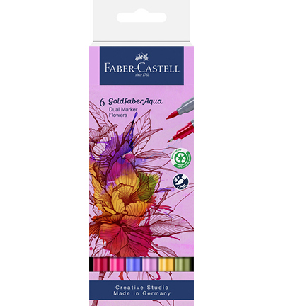 FC-164527 - Faber Castell - Goldfaber Aqua Double Pointe, Flowers - Goldfaber sketch & dual markers