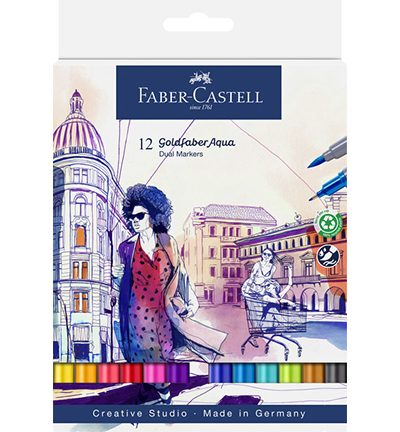 FC-164612 - Faber Castell - Goldfaber Aqua Double Pointe - Goldfaber Aquarel markers