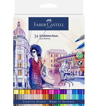 FC-164624 - Faber Castell - Goldfaber Aqua Double Pointe - Goldfaber Aquarel markers