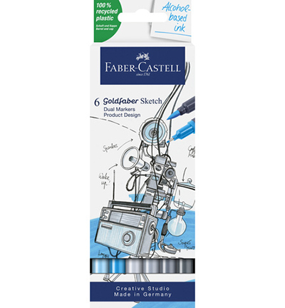 FC-164806 - Faber Castell - Feutre double pointe FC Goldfaber, design, à base d - 