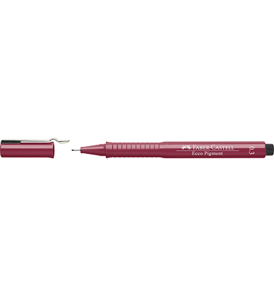 FC-166321 - Faber Castell - Ecco Pigment 0,3mm rouge - Ecco  pigment