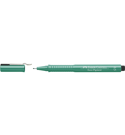 FC-166563 - Faber Castell - Ecco Pigment 0,5mm vert - Ecco  pigment