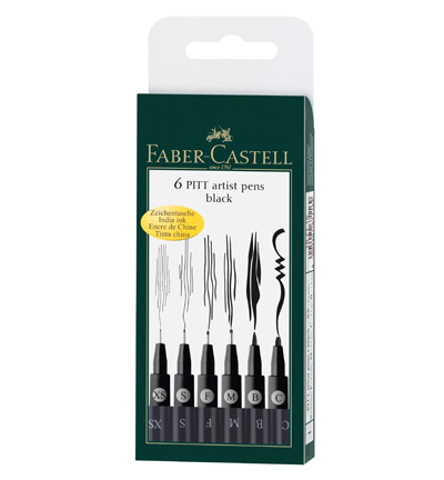 FC-167116 - Faber Castell - Artist Pen 6. - PITT artist Etuis