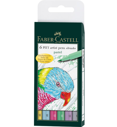FC-167163 - Faber Castell - Etui de 6 Pastel - Sets & specials Pitt Artist Pen