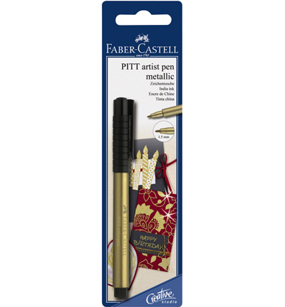 FC-167397 - Faber Castell - or sous blister - Pitt Artist Pen individuels FC-167397 - Faber Castell - or sous blister - Pitt Artist Pen individuels