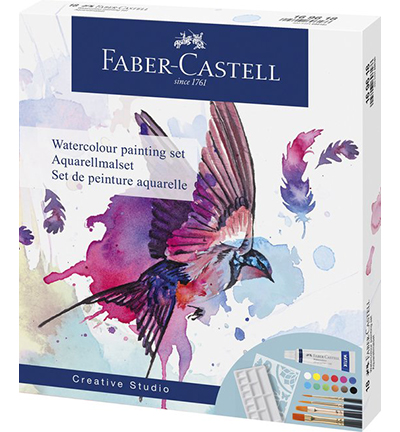FC-169618 - Faber Castell - Waterverfset Faber-Castell 18-delig - 
