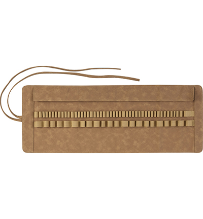 FC-180010 - Faber Castell - Etui rouleau FC faux cuir marron - Rangement & etuis FC-180010 - Faber Castell - Etui rouleau FC faux cuir marron - Rangement & etuis