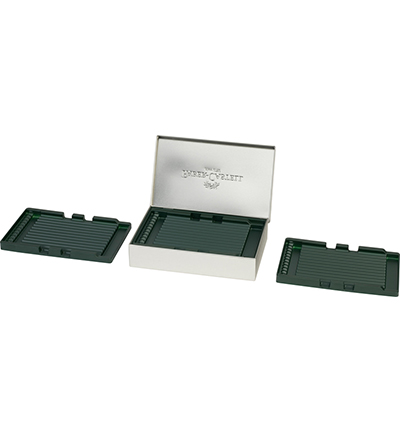 FC-180011 - Faber Castell - Boite de rangement Faber-Castell - boitier métallique vide pour crayons