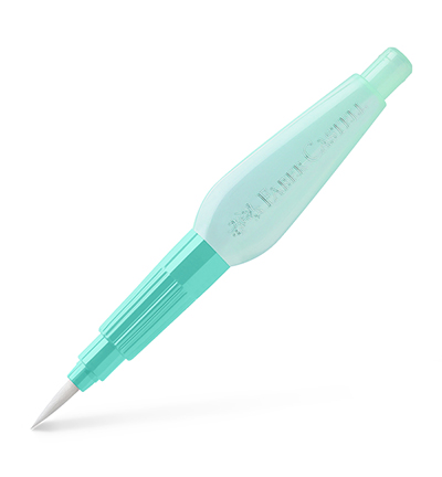 FC-185107 - Faber Castell - Penseel FC met watertank medium turquoise - Waterbrushes & gobelets eau FC-185107 - Faber Castell - Penseel FC met watertank medium turquoise - Waterbrushes & gobelets eau