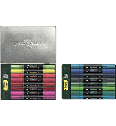 FC-186016 - Faber Castell - Acrylmarker FC Multimark bewaarblik - Style it Kicks - Marqueurs acryliques FC-186016 - Faber Castell - Acrylmarker FC Multimark bewaarblik - Style it Kicks - Marqueurs acryliques