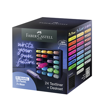 FC-254602 - Faber Castell - Surligneurs FC présentoir 24 couleurs - Surligneurs