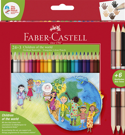 FC-201745 - Faber Castell - Crayons de couleur FC Triangulaires. Boite en carton - Triangulaire