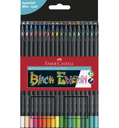 FC-116436 - Faber Castell - Crayons de couleur FC Black Ed. boite en carton - FC-Black Edition FC-116436 - Faber Castell - Crayons de couleur FC Black Ed. boite en carton - FC-Black Edition