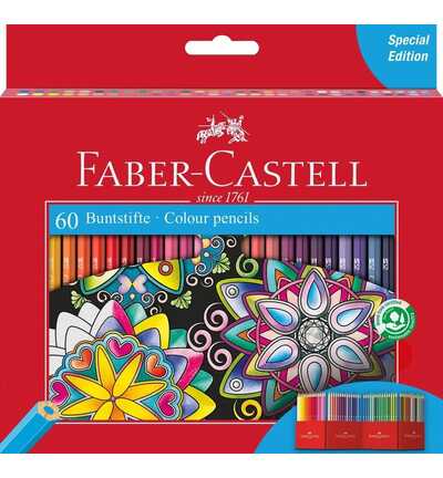 FC-111260 - Faber Castell - Crayons de couleur FC  boite en carton - 