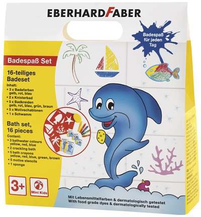 EF-524116 - Eberhard Faber - Set pour le bain 5x crayons, 3x teintures - 