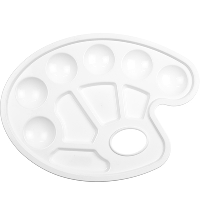 K-830103 - Kangaro - Palette, ovale plastique blanc - 