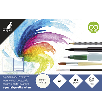 K-5370 - Kangaro - Bloc aquarelle carte postale - 
