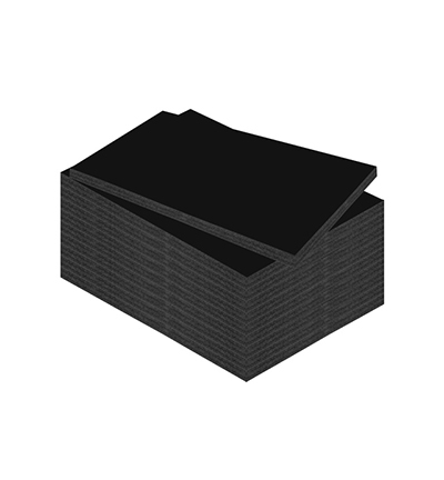 K-0071-104 - Kangaro - Plaque de mousse noire A4 - 10mm - 