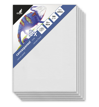 K-801318 - Kangaro - Panneau en toile set de 5, panneau de 3mm, 280gr - 