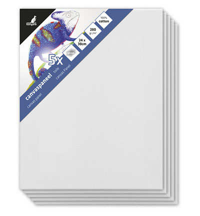 K-802430 - Kangaro - Panneau en toile set de 5, panneau de 3mm, 280gr - 