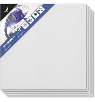 K-803030 - Kangaro - Panneau en toile set de 5, panneau de 3mm, 280gr - 