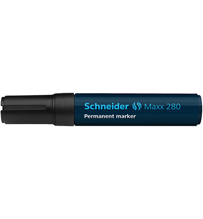 S-128001 - Schneider - Marqueur Maxx 280 permanent, pointe biseautée, noir - 