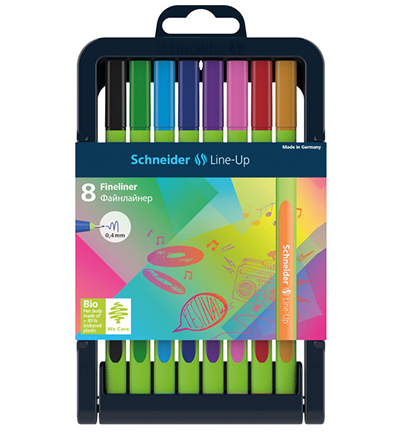 S-191098 - Schneider - Feutres fins Schneider line-up étui de 8 - 