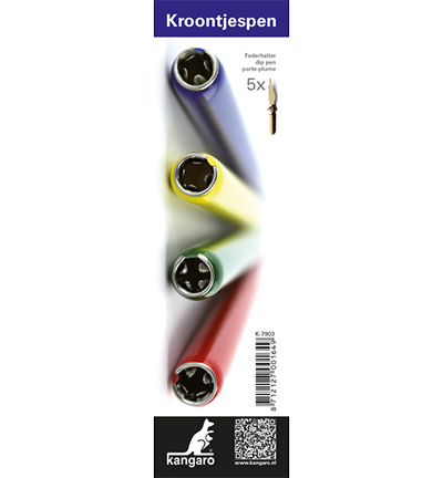 K-7903 - Kangaro - Porte plume Kangaro avec 5 plumes - Plumes 