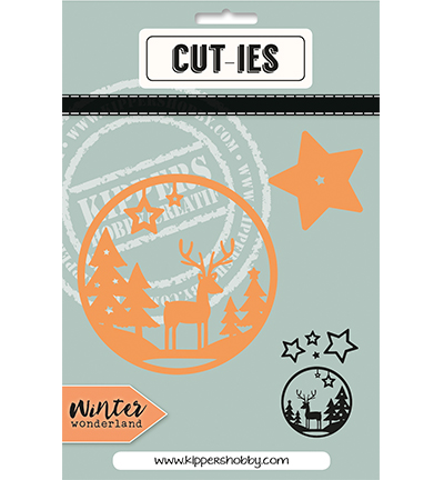 Star/Deer Round - CUT-IES - Die-Cut Star + Deer Round - Winter Wonderland
