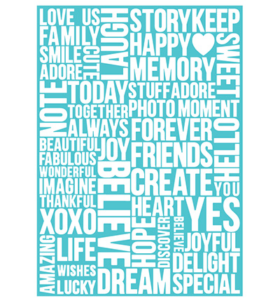 EF-BEU-046TU - Cut'N Boss - Beautiful Words - A4 Craftwell