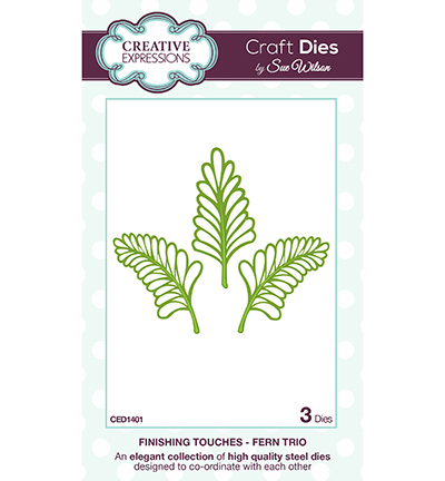 CED1401 - Creative Expressions - Fern Trio - The Finishing Touches Collection