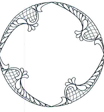 UMS554 - Creative Expressions - Netted Waves - To Die For Stamp