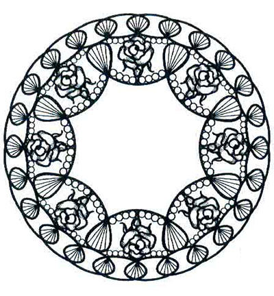 UMS555 - Creative Expressions - Seashell Roses - To Die For Stamp