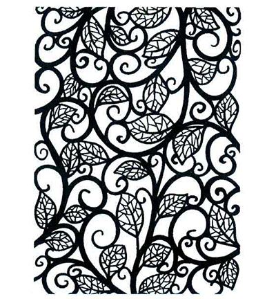 UMLEAFYBACK - Creative Expressions - Leafy - Background Pre Cut Stamp