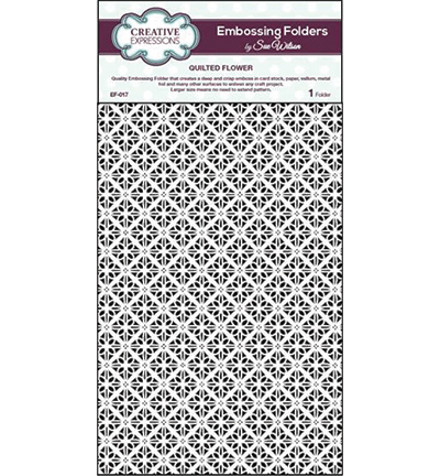 EF-017 - Creative Expressions - Quilted Flower - Embossing Folders