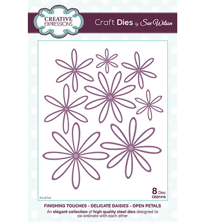CED1416 - Creative Expressions - Delicate Daisies-Open Petals - The Finishing Touches Collection
