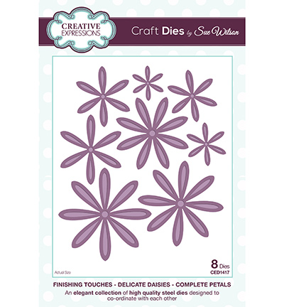 CED1417 - Creative Expressions - Delicate Daisies-Complete Petals - The Finishing Touches Collection