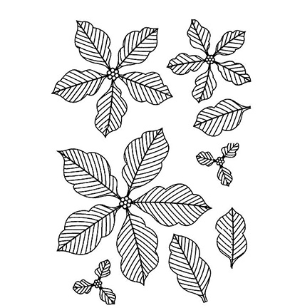 UMS576 - Creative Expressions - Pinstriped Poinsettias - To Die For Stamp