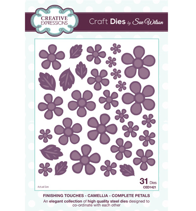 CED1421 - Creative Expressions - Camellia - Complete Petals - The Finishing Touches Collection