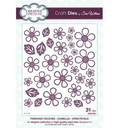 CED1422 - Creative Expressions - Camellia - Open Petals - The Finishing Touches Collection