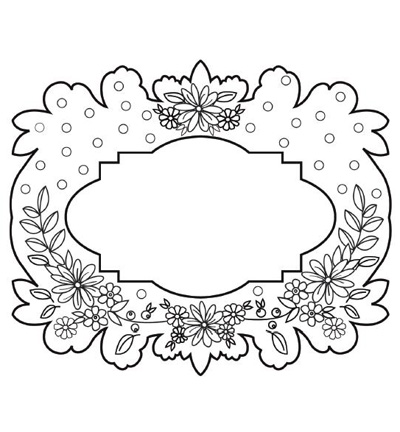 UMS591 - Creative Expressions - Floral Garland - To Die For Stamp