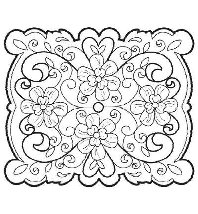 UMS600 - Creative Expressions - Floral Filigree - To Die For Stamp