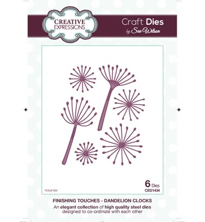 CED1434 - Creative Expressions - Dandelion Clocks - The Finishing Touches Collection