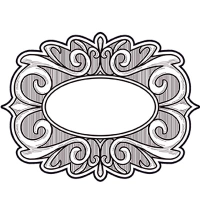 UMS631 - Creative Expressions - Linear Flourish - To Die For Stamp