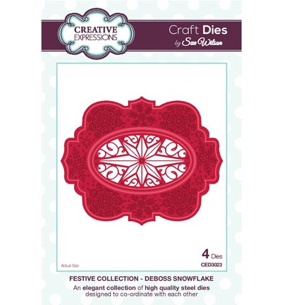 CED3023 - Creative Expressions - Deboss Snowflake - The Festive Collection
